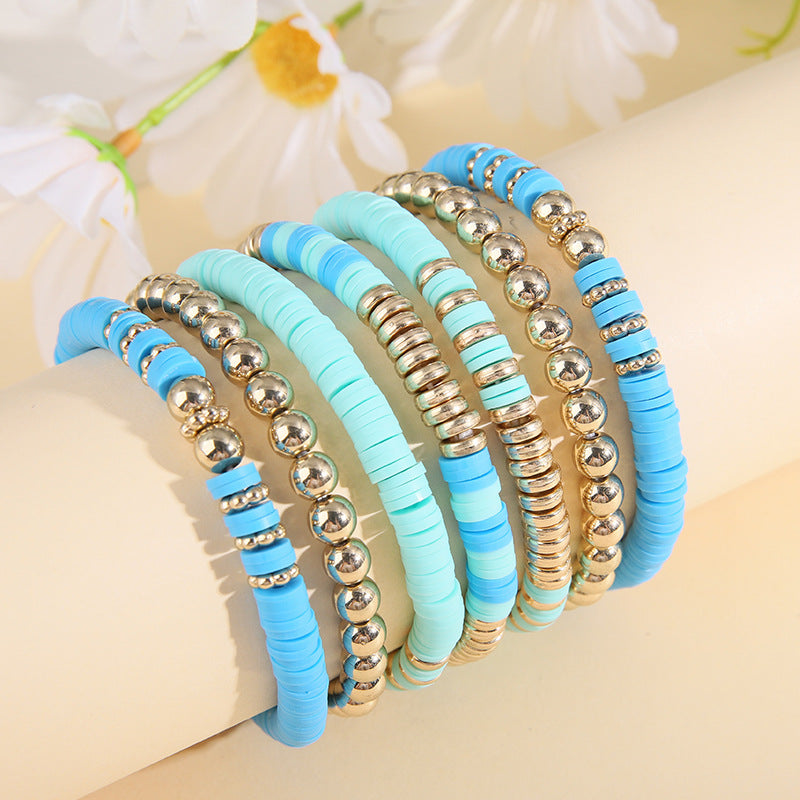 Wholesale polymer clay beads bracelets vintage bohemian bracelets