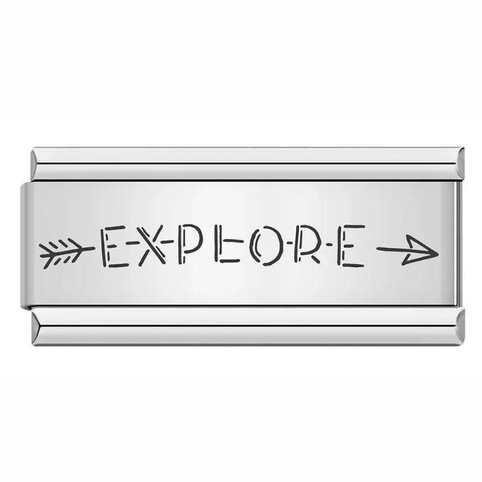 Wholesale Italian Charm Bracelet 9mm DIY Splicing Removable Long Stainless Steel Composable Bracelet