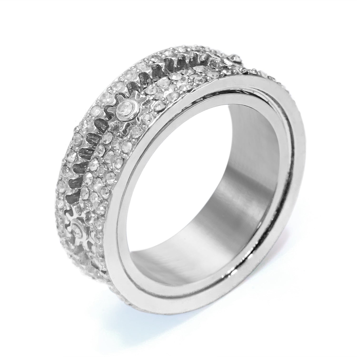 Wholesale Zinc alloy electroplating Gear rotating ring