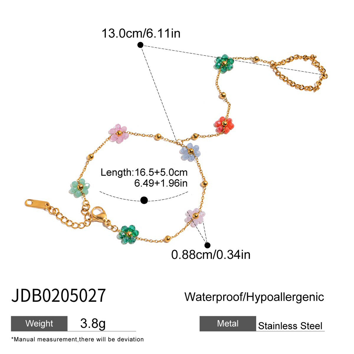 Wholesale 18K stainless steel beach holiday style bracelet