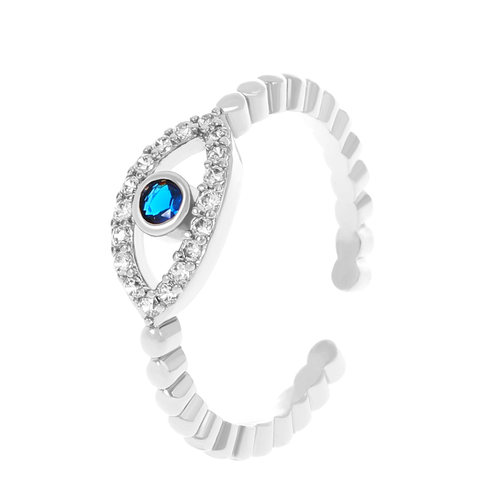 Wholesale creative retro devil' s eye opening ring