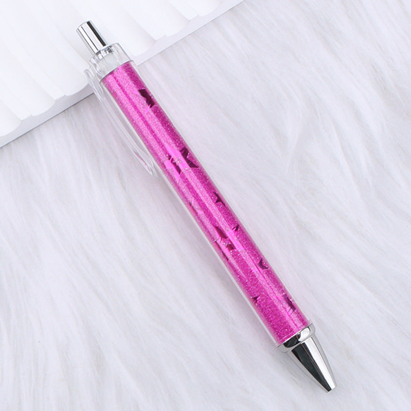 Wholesale Pink Bow Heart Roll Paper Ballpoint Pen