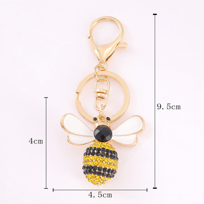 Wholesale Cute Cartoon Little Bee Zinc Alloy Keychains ACC-KC-YuanFei018