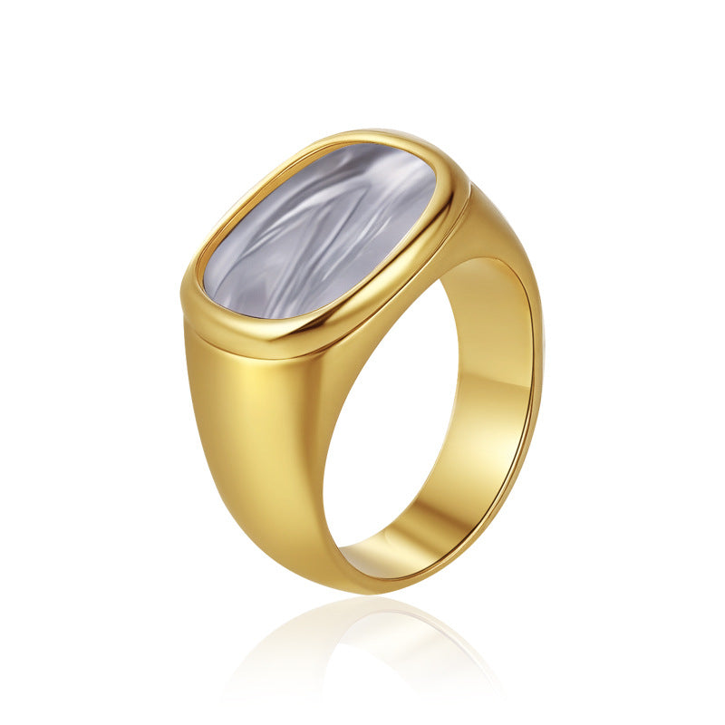 Wholesale Retro Diamond Ring Stainless Steel Fashion Accessory