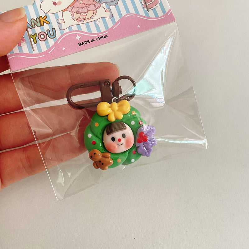 Wholesale Cartoon Multi-sister Christmas Keychain  Cute Girl Backpack