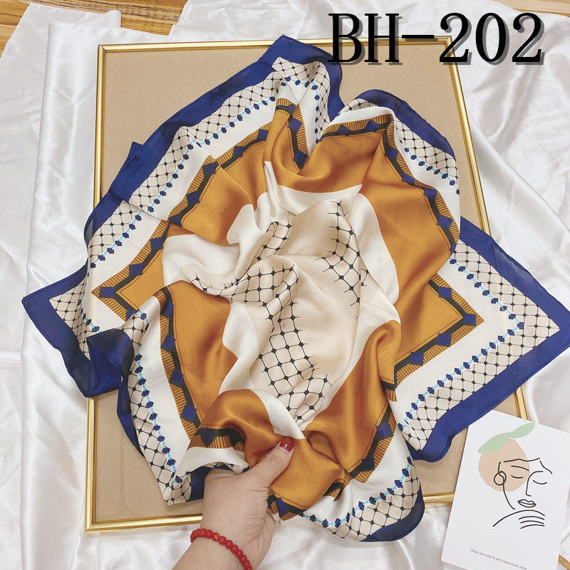 Wholesale Hangzhou Silk Spring Autumn f Women' s Shawl f 70cm Square f Gift Silk