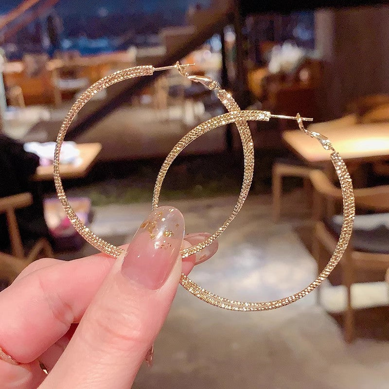 Wholesale S925 Exaggerated Cold Style Large Hoop Earrings ACC-ES-KaiKang004