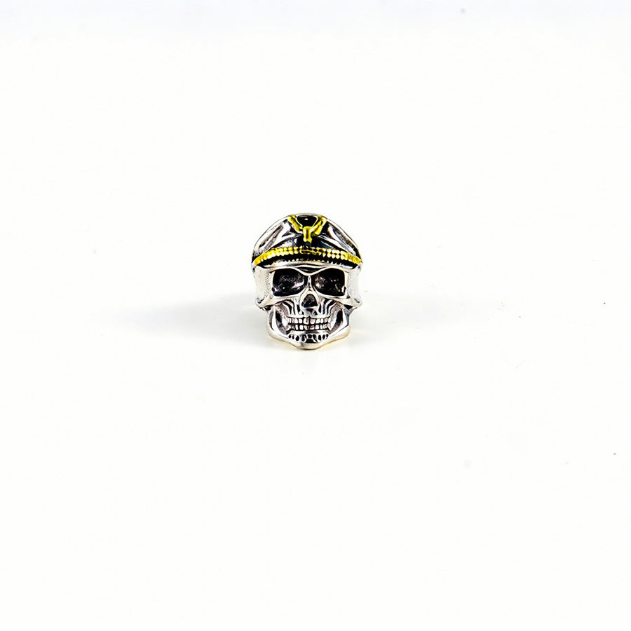 Wholesale Silver Tone Zinc Alloy Gothic Skull Ring Unisex Hip Hop Street Style Ring Everyday Jewelry Accessory Gift