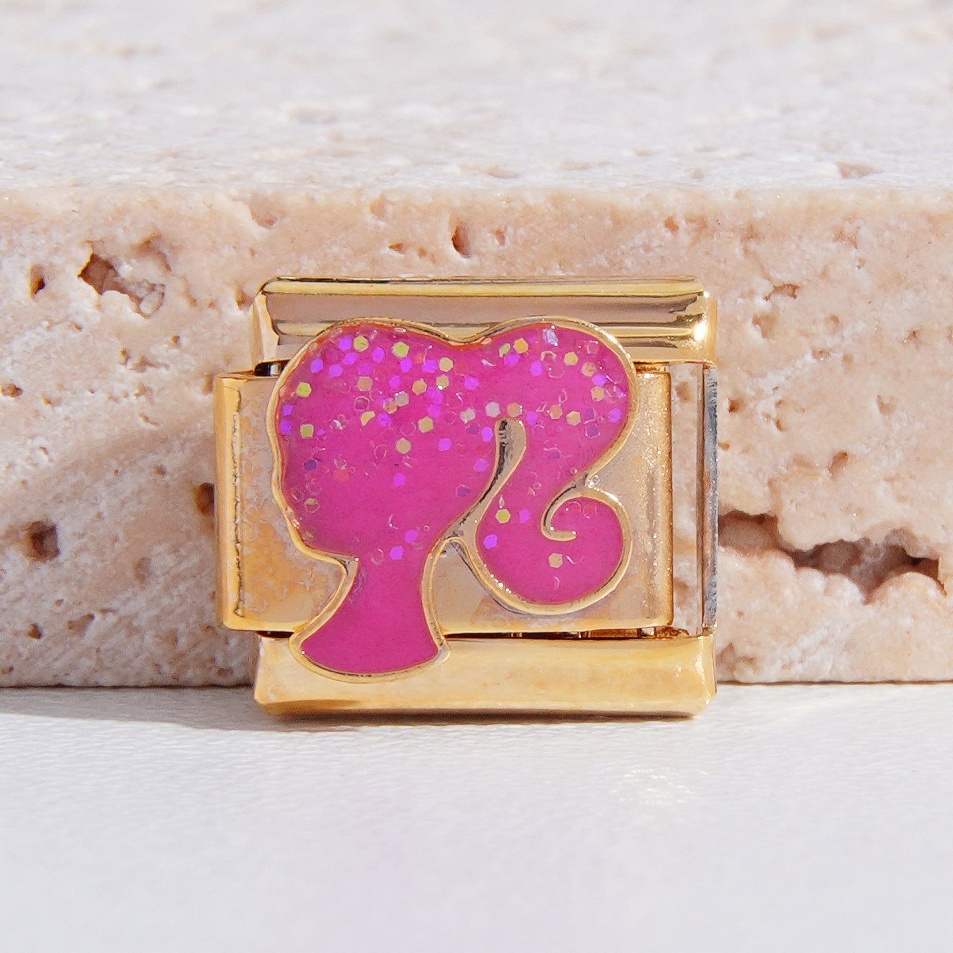 Wholesale   9mm Italian Charm Starter Bracelets DIY square Single Section Creative Stainless Steel Composable Bracelet