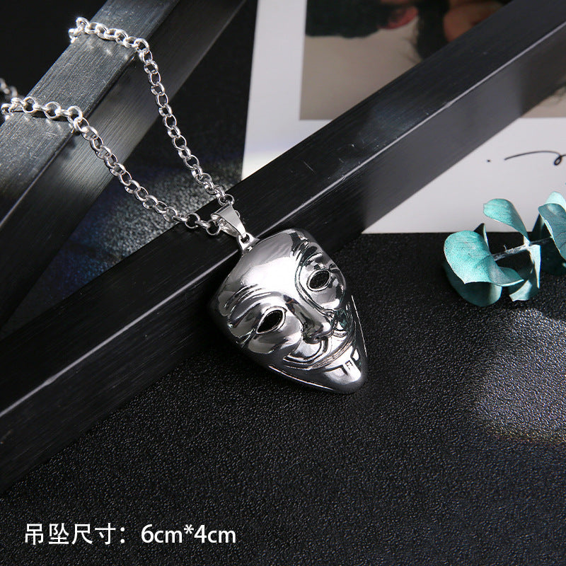 Wholesale Titanium Steel Long Necklace Men's Sweater Chain ACC-NE-Meihun009