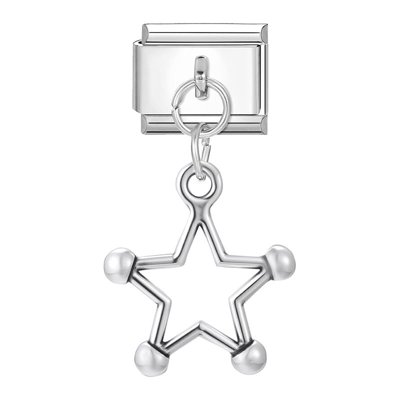 Wholesale 9mm Italian Charm Starter Bracelets DIY Pendant Style Stainless Steel Composable Bracelet