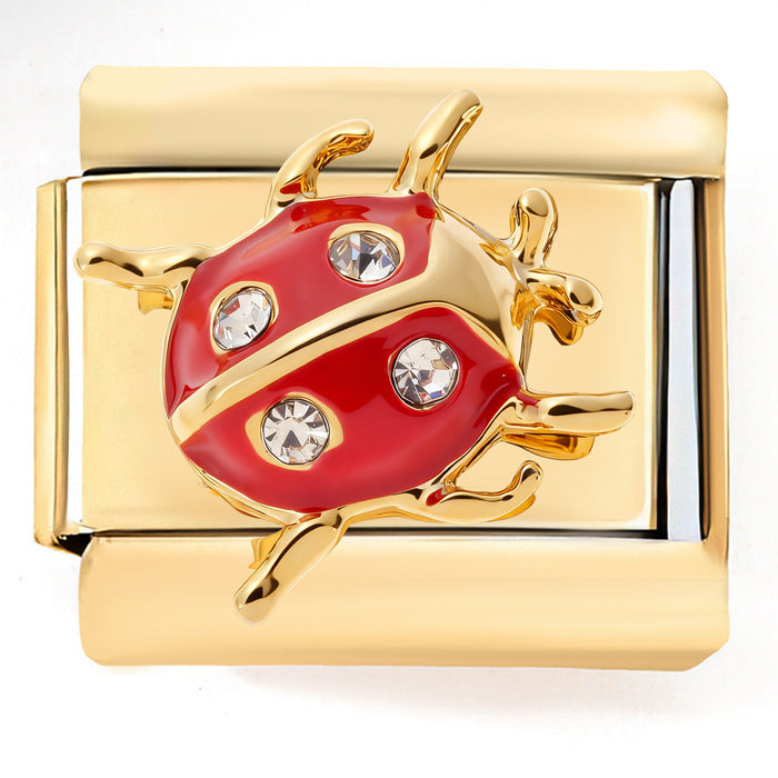 Wholesale Italian Charm Bracelet 9mm DIY Insect Mcqueen   Creative Stainless Steel Composable Bracelet