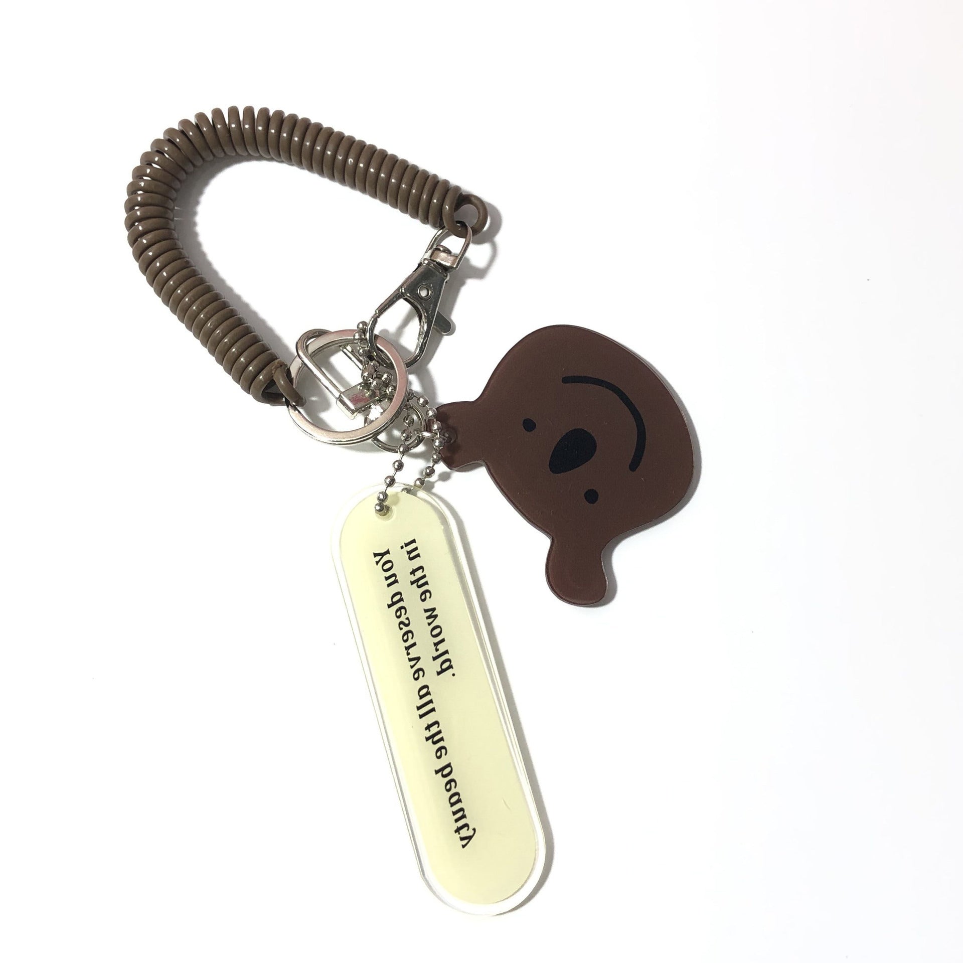 Wholesale Cartoon Bear Smiley Face Pendant Keychains ACC-KC-Buding001