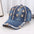 Wholesale Rhinestone Washed Denim Baseball Cap