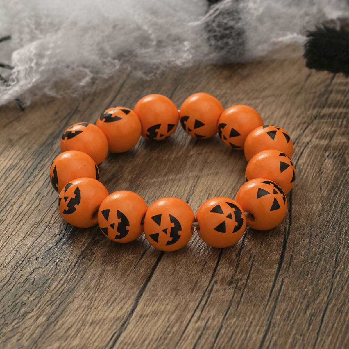 Wholesale Halloween Skull Pumpkin Handmade Beaded Bracelet ACC-BT-JunJie019
