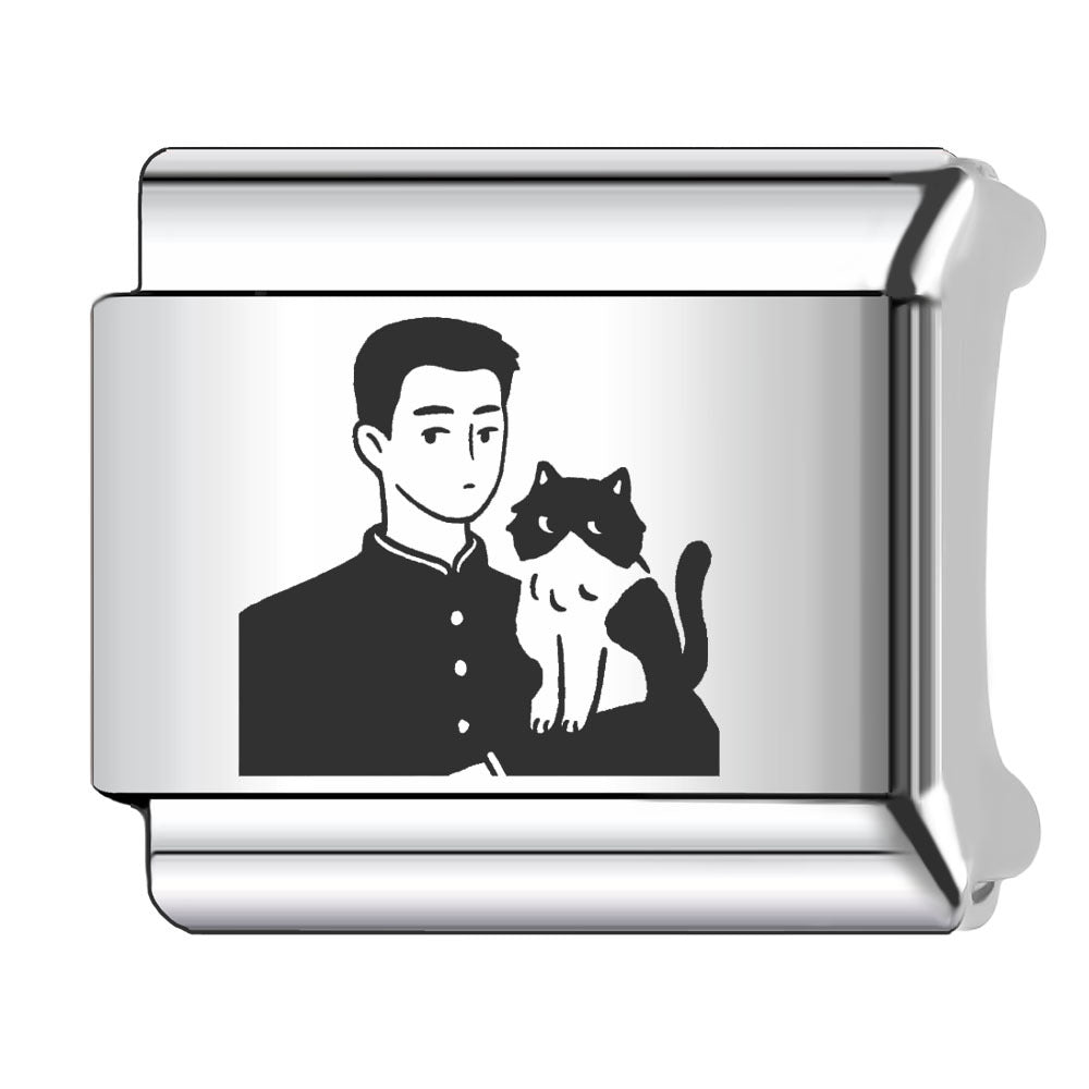 Wholesale Italian Charm Bracelet 9mm DIY Splicing Couple Love Stainless Steel Composable Bracelet