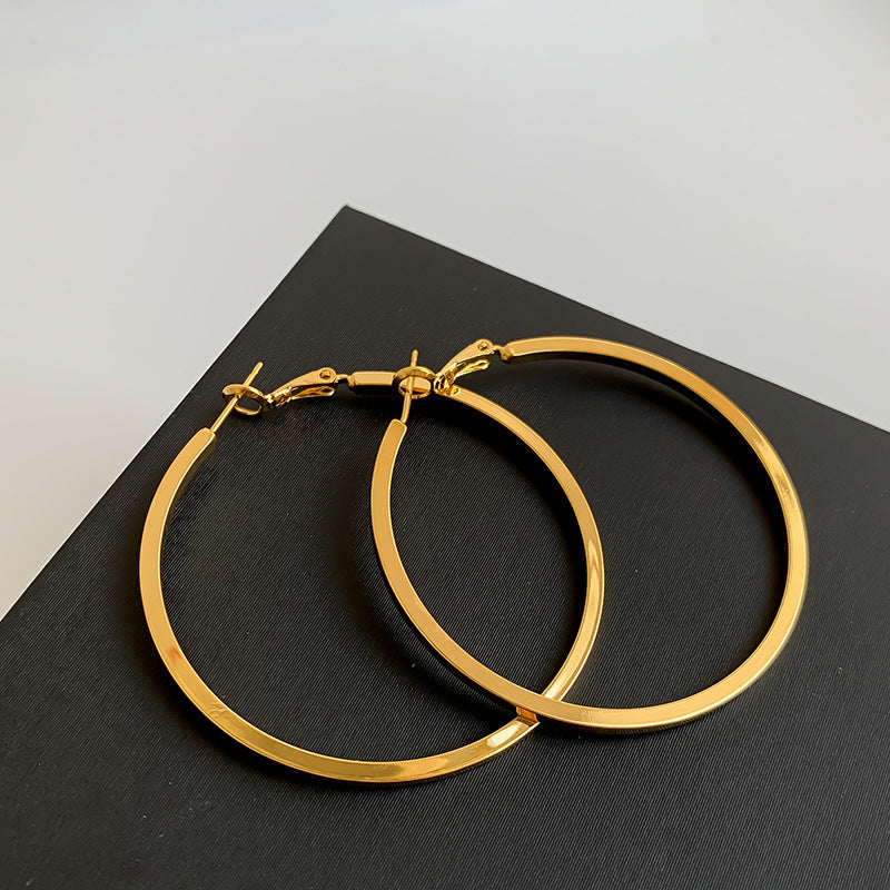 Wholesale Metal Smooth Earrings Hoop Earrings ACC-ES-MiYe002