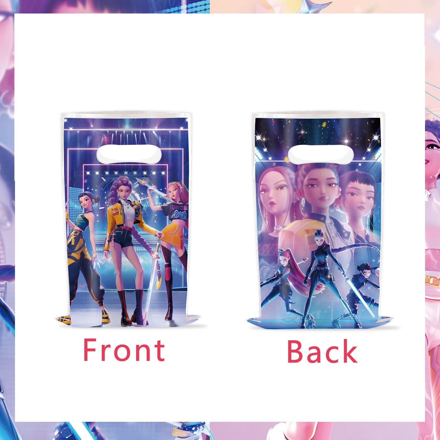 Wholesale KPOP  birthday party decoration tableware supplies atmosphere layout five-piece set kpop