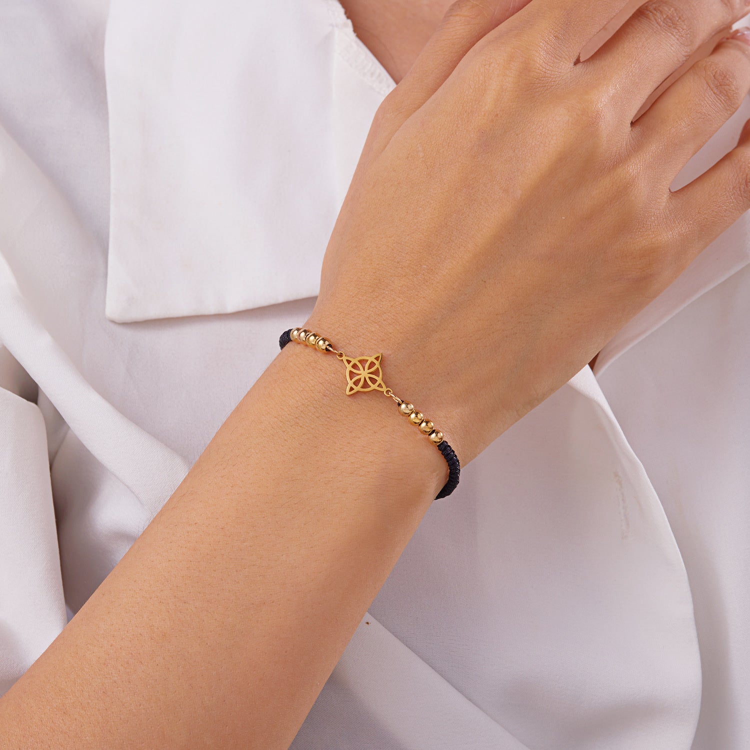 Wholesale  Irish Celtic Knot Woven Bracelet