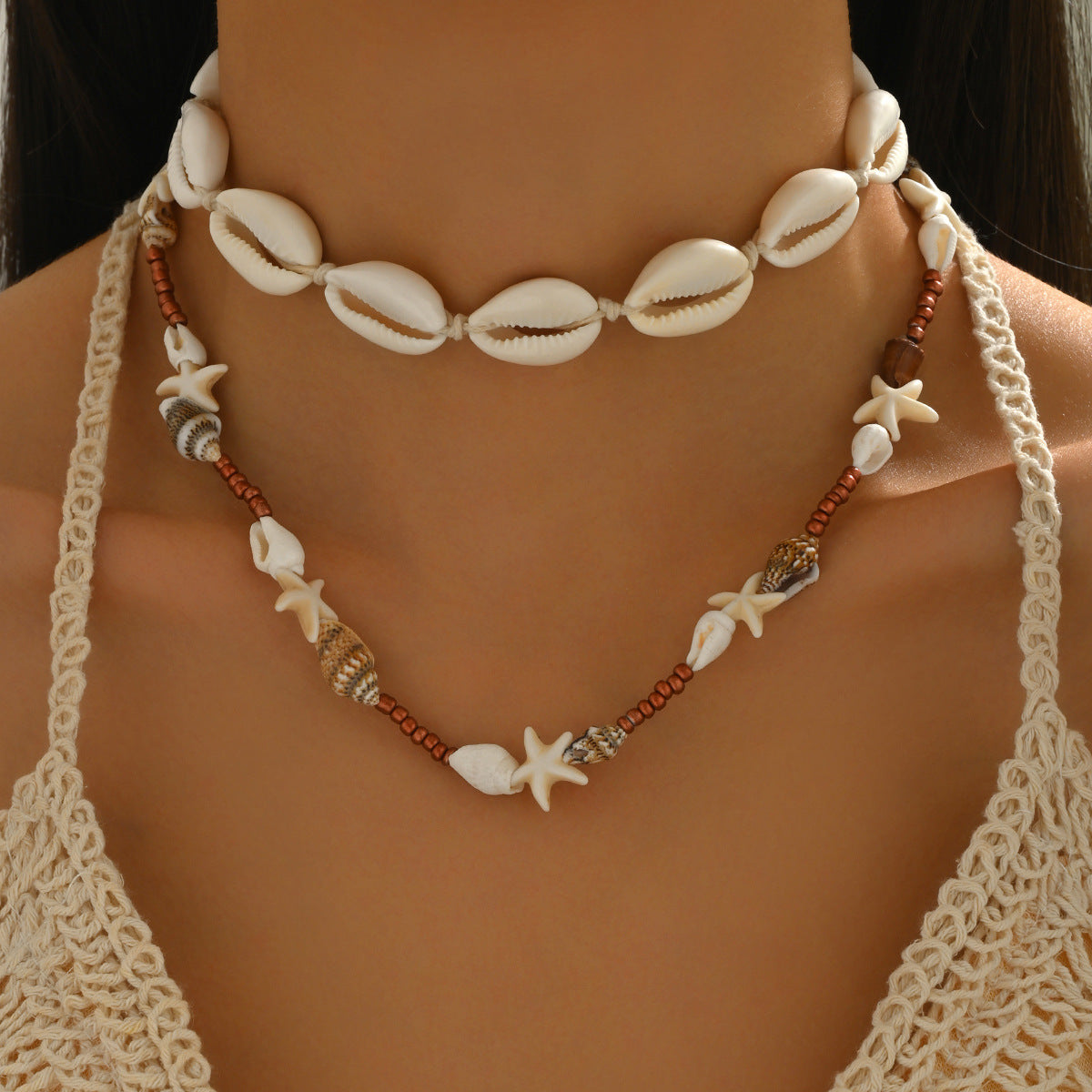 Wholesale Bohemian Summer  Style Shell Necklace