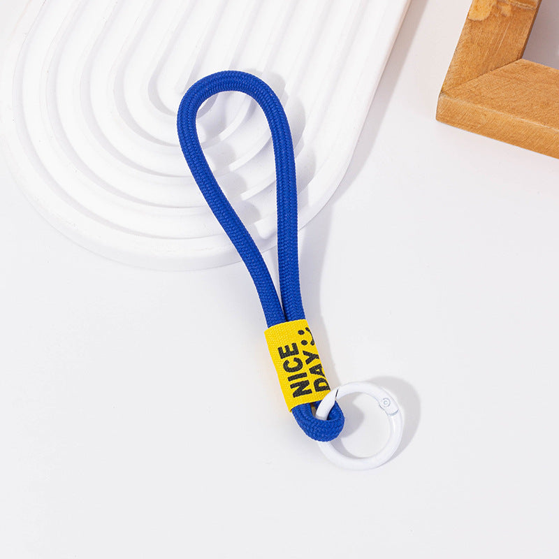 Wholesale  Lanyard Short U Disk Wrist Nylon Rope Keychain