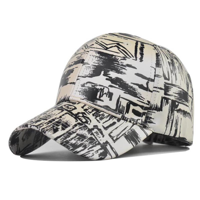 Wholesale Tie Dye Baseball Cap Chinese Style Graffiti Print Adjustable Summer Sun Hat For Men Women