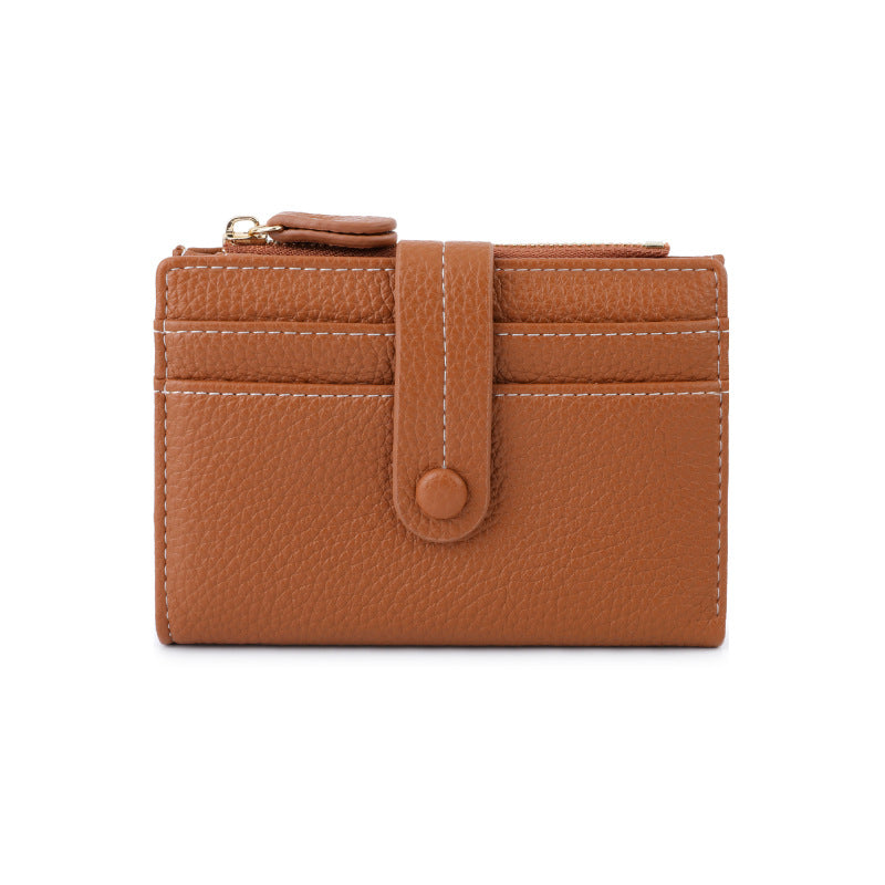 Wholesale Multi-card Slot Short Lychee Pattern Clutch Wallet ACC-WT-Tailian005