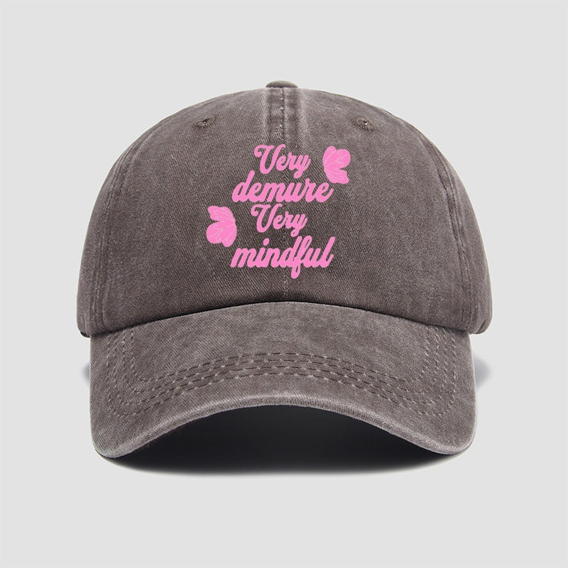 Wholesale Washed Cotton Baseball Cap Retro Letter Old Cap