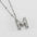 Wholesale  bubble letter necklace 18K stainless steel English letter pendant jewelry