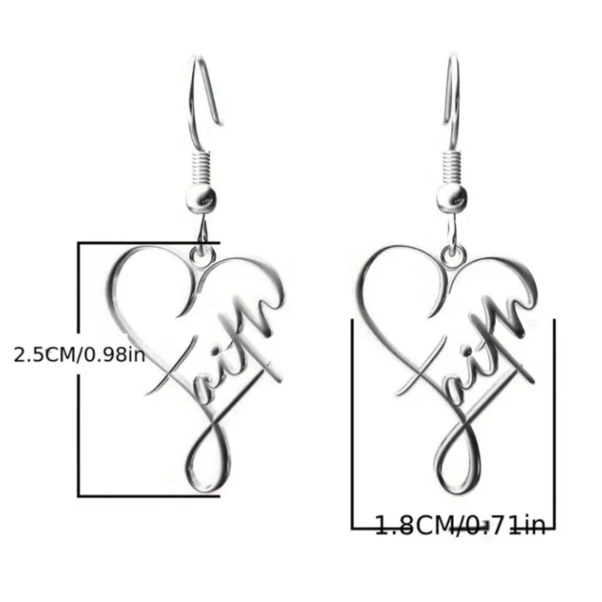 Wholesale stainless steel long heart necklaces earrings