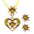 Wholesale Oktoberfest Vintage Heart Diamond Necklace