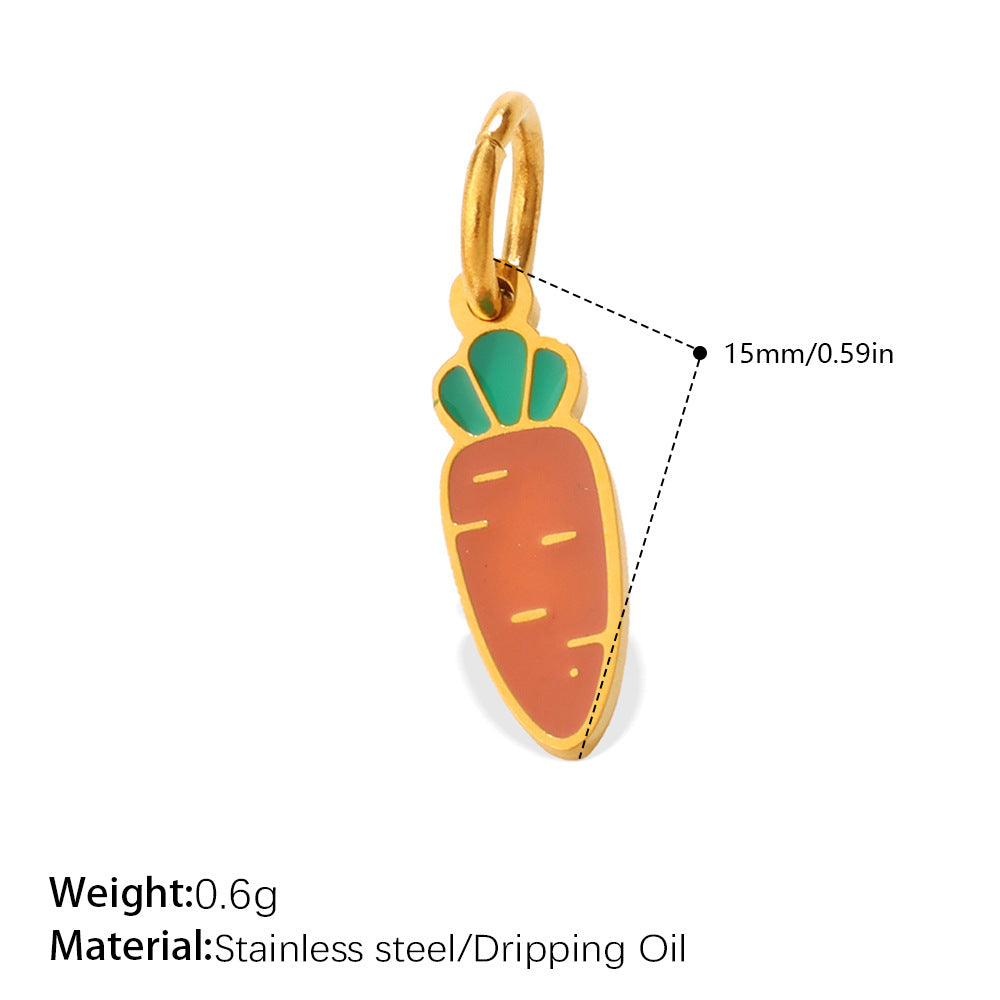 Wholesale Vegetable Series Dripping Oil Charms for Jewelry