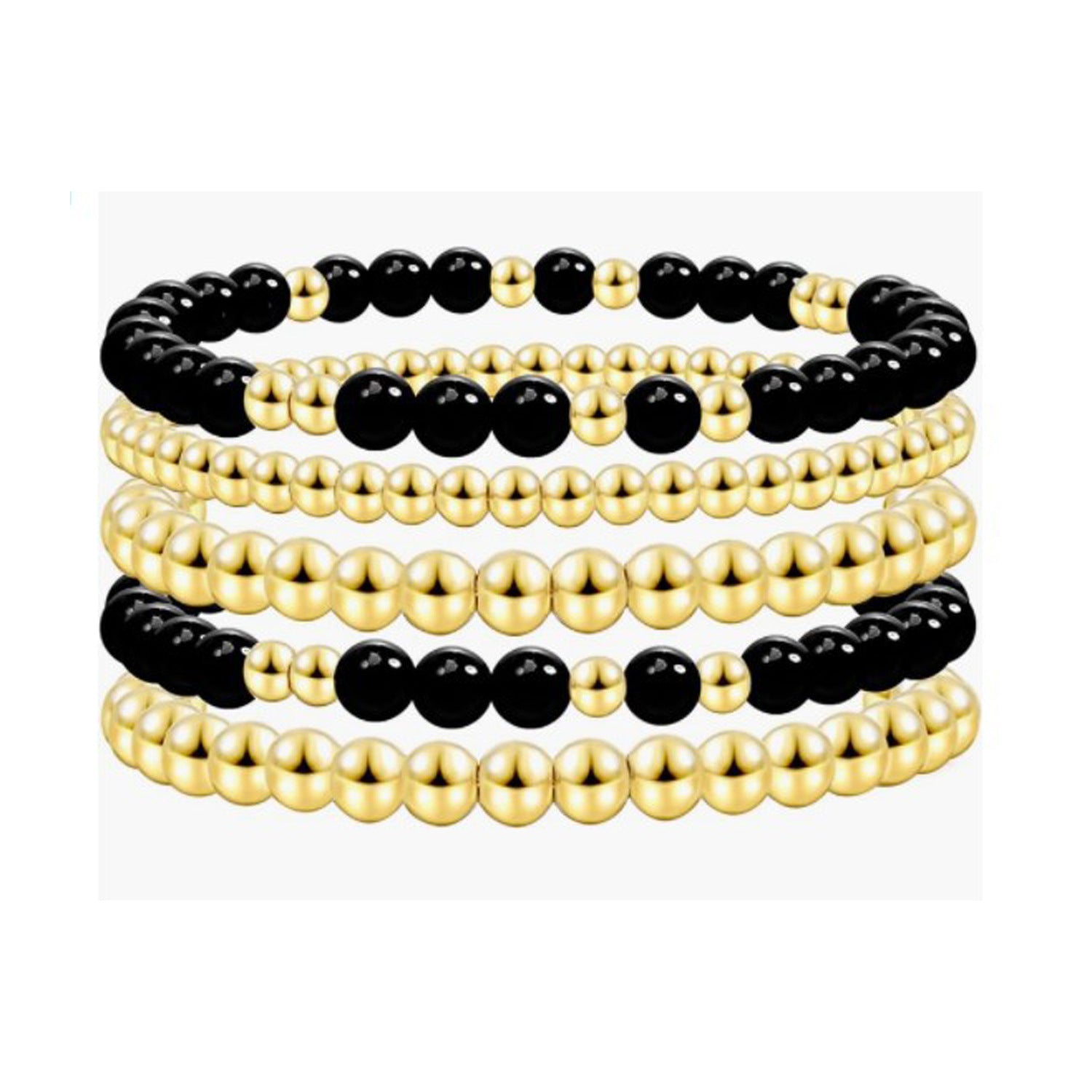 Wholesale Gold Pearl Bracelet Acrylic Gold Beads Pearl Bracelet