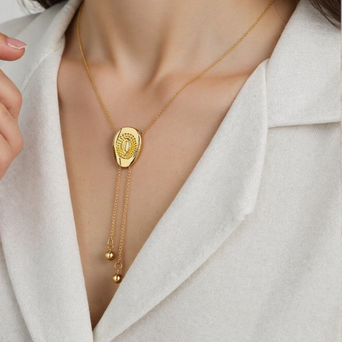 Wholesale Diamond Pull-Out Tassel Adjustable Necklace choker necklace