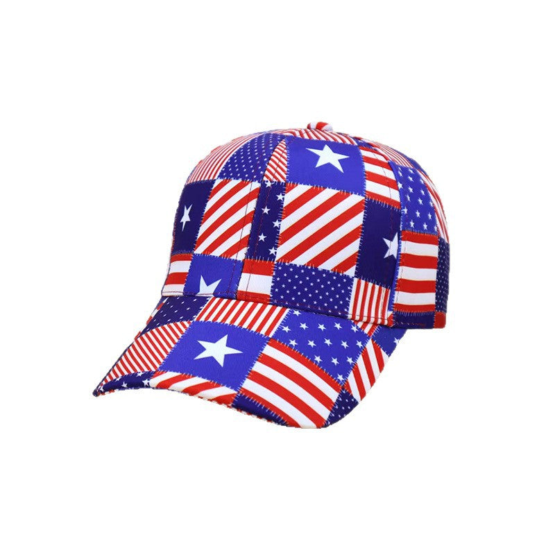 Wholesale  American Flag Digital Printing Baseball Cap Independence Day Hat