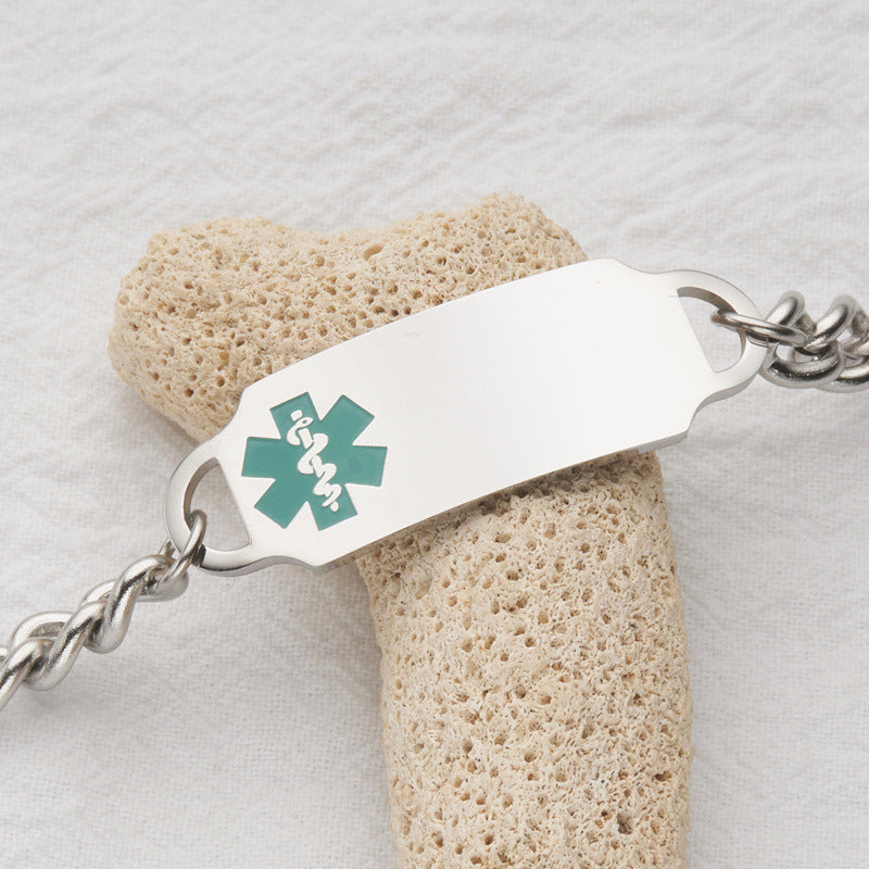 Wholesale stainless steel Medica id  bracelet