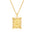 Wholesale letter necklace creative square stainless steel necklace