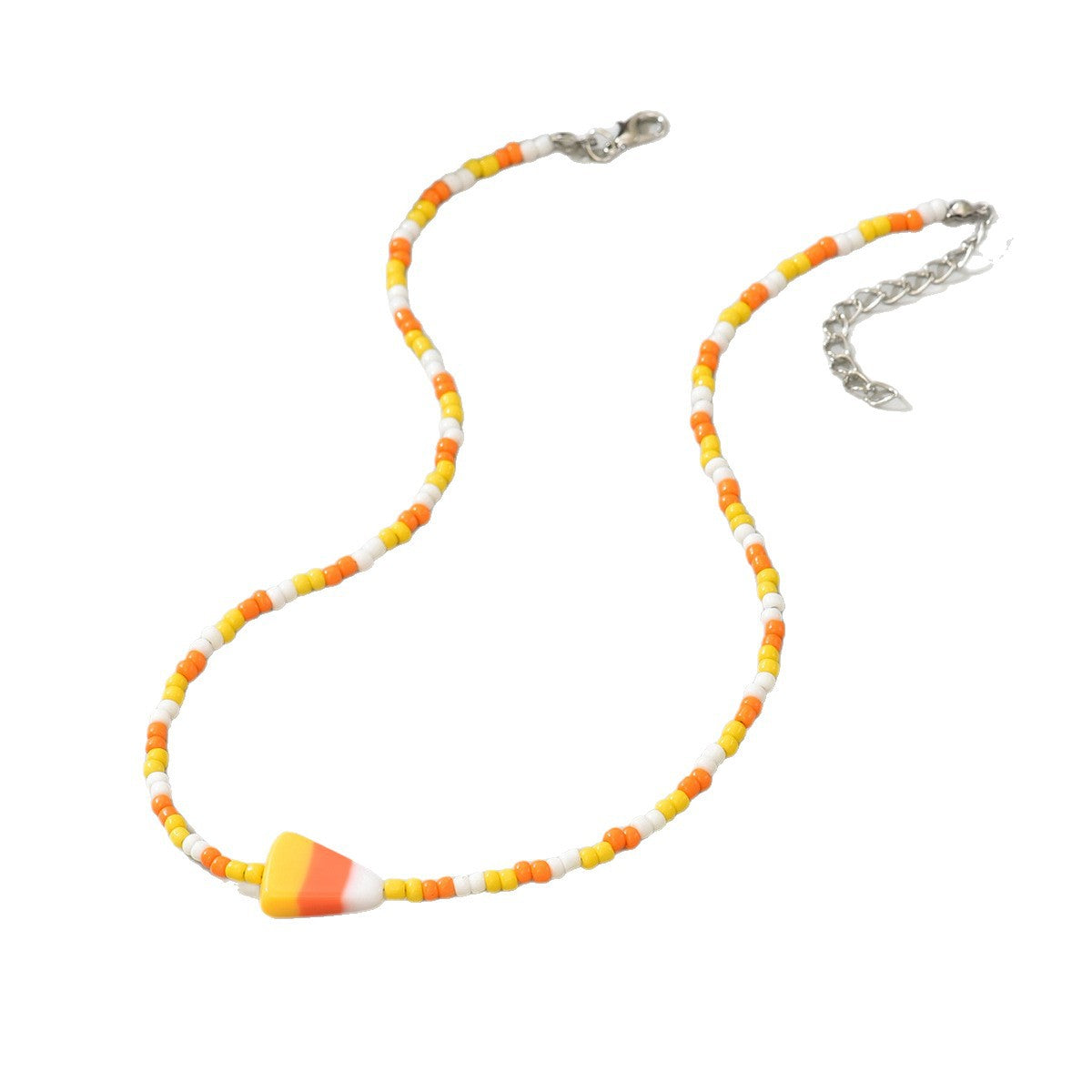 Wholesale Cute  Candy Corn Beaded Necklace