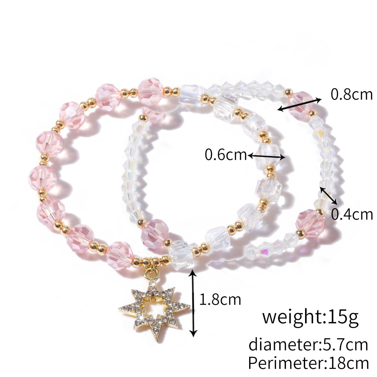 Wholesale  Amethyst Beaded Bracelet Crystal Bracelet