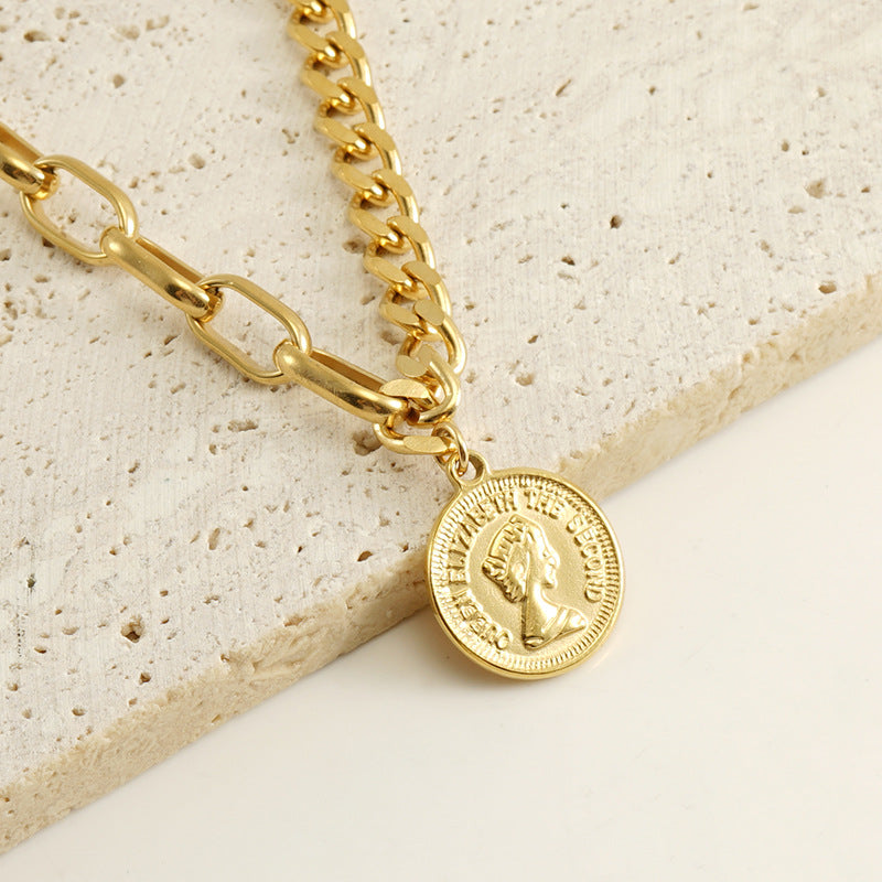 Wholesale Stainless Steel Light Luxury Round Bracelet ACC-BT-ZhongXin002