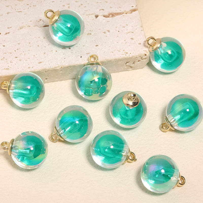 Wholesale of 50pcs/pack 16mm Coated Acrylic Hanging Beads DIY Beaded Pen Accessories ACC-BDS-BLG022