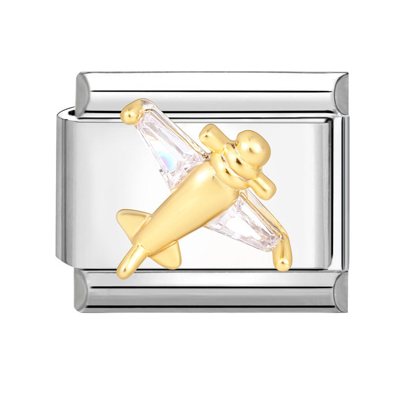 Wholesale Italian Charm Bracelet 9mm DIY Splicing Removable  Stainless Steel Composable Bracelet