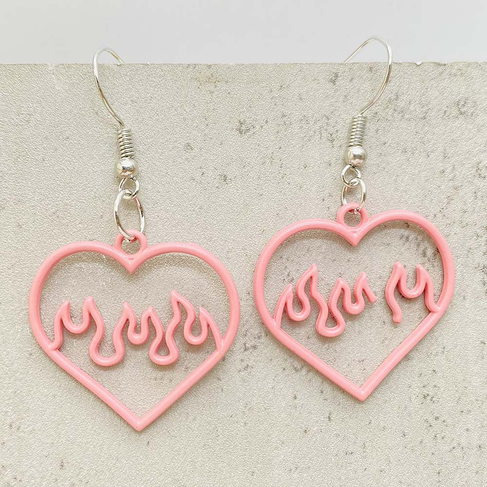 Wholesale  Openwork Heart Stud Earrings Heart Earrings