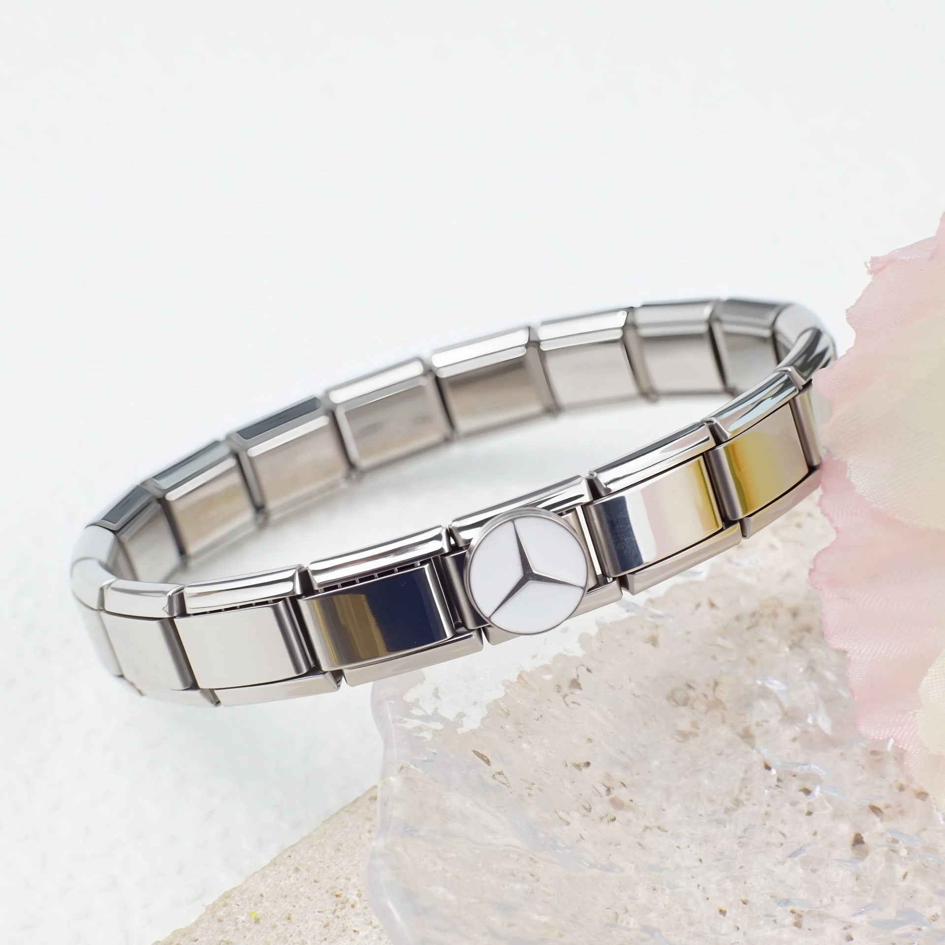 Wholesale 5pcs/pack Transportation Italian Charms Single Section Creative Stainless Steel Composable Bracelet