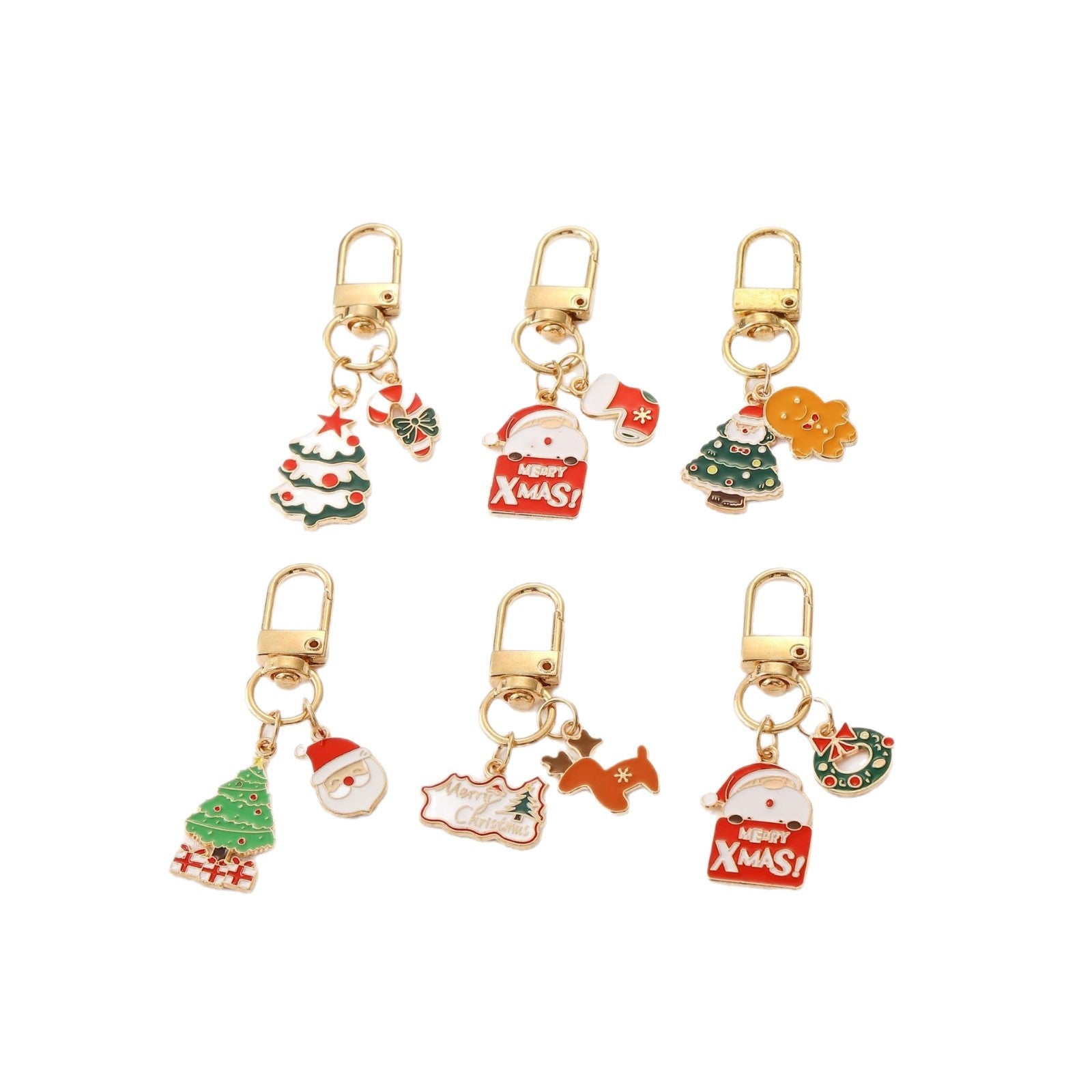 Wholesale Creative cartoon metal pendant cute  keychain