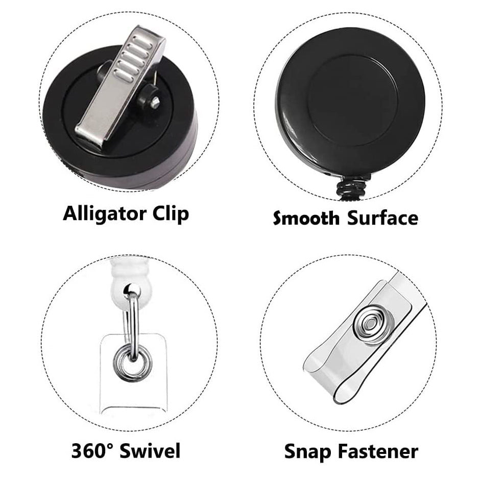 Wholesale Colorful ABS Plastic Retractable Rotating Keychain