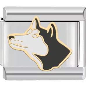 Wholesale  Italian Charm Bracelet 9mm DIY  Fox Leopard Print  Creative Stainless Steel Composable Bracelet