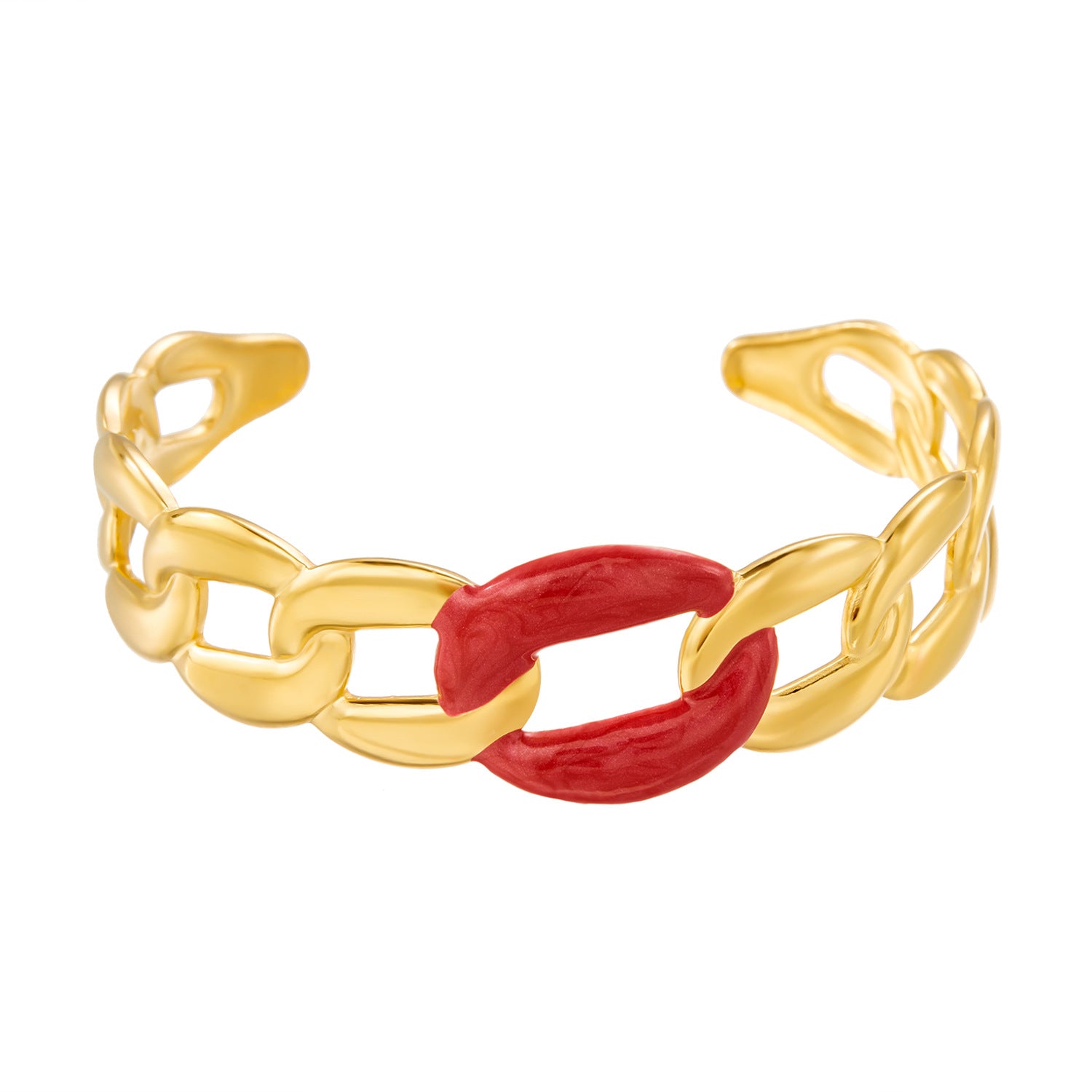 Wholesale stainless steel not fade cold  love oil drop light luxury open bracelet