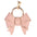 Wholesale multi-color fashion  leather bow keychains