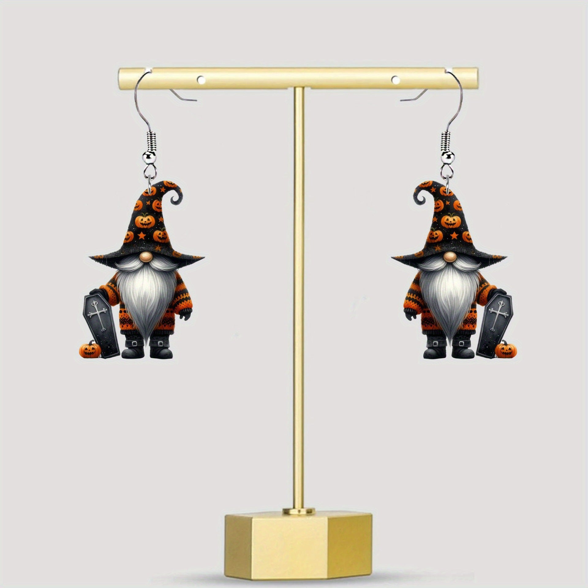 Wholesale  Charming Halloween Dwarf Cartoon Acrylic Earrings